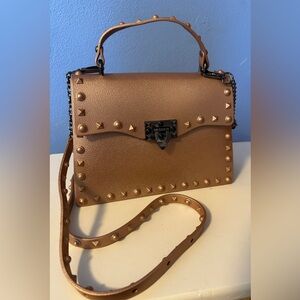 Crossbody Satchel Studded Handbag